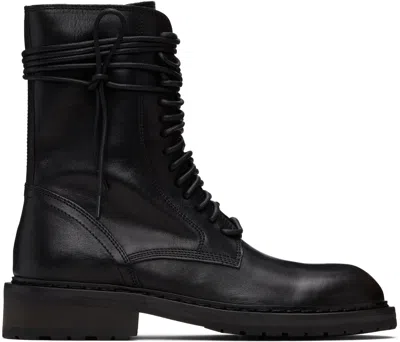 Ann Demeulemeester Woman Ankle Boots Black Size 8 Leather