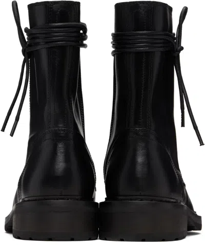 Ann Demeulemeester Woman Ankle Boots Black Size 8 Leather