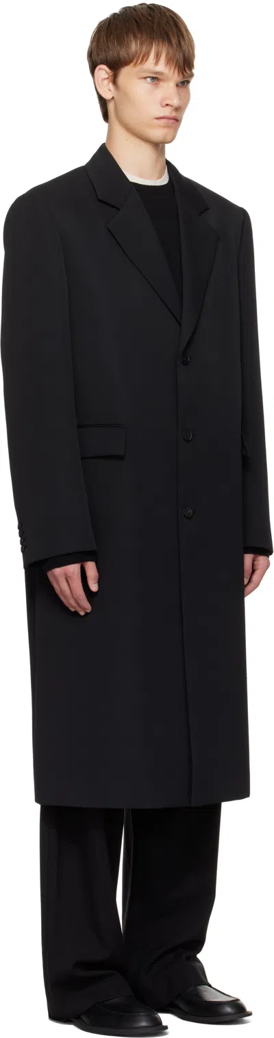The Row Compa Virgin Wool-gabardine Coat In Black