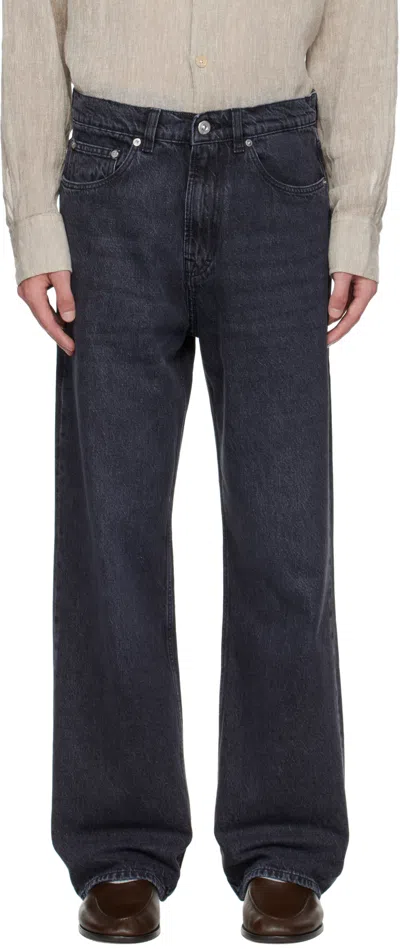 Our Legacy 25.5cm Third Cut Cotton Denim Jeans In Multi
