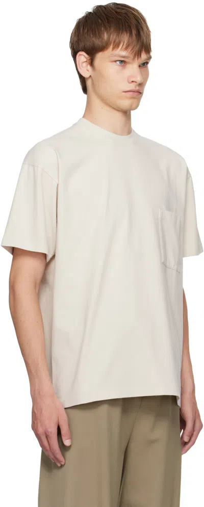 The Row Boxy Cut Cotton T-shirt With Short Sleeves In White