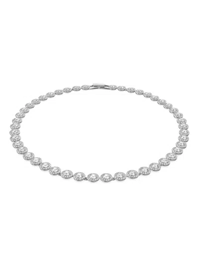 Swarovski Una Angelic Tennis Necklace In Metallic