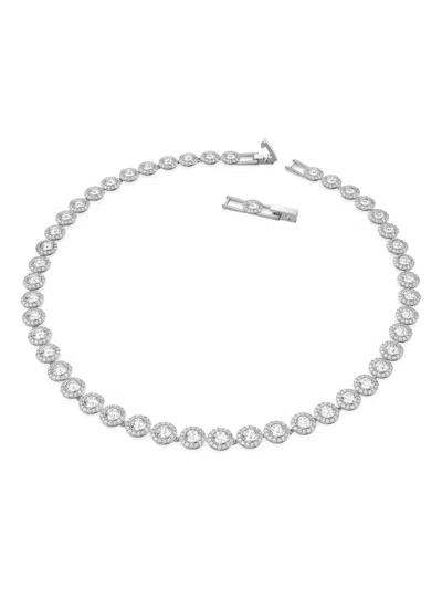 Swarovski Una Angelic Tennis Necklace In Metallic