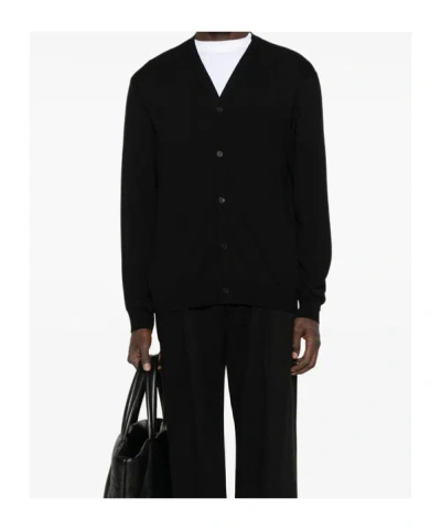 The Row Button-front Wool Cardigan In Black