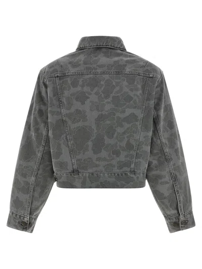 Carhartt Duck Orell Denim Jacket In Black