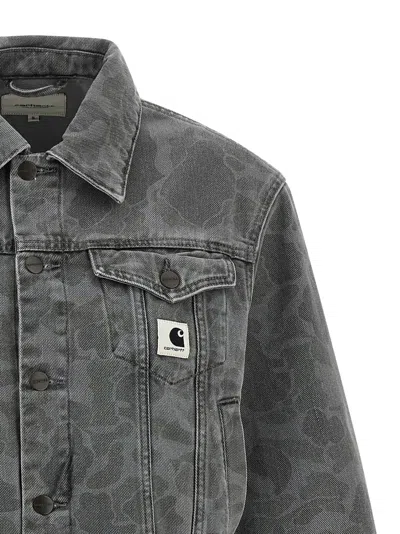 Carhartt Duck Orell Denim Jacket In Black