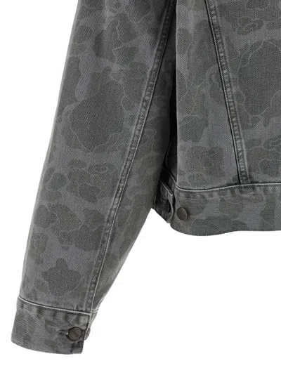 Carhartt Duck Orell Denim Jacket In Black