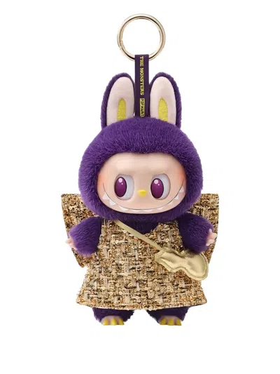 Pop Mart Labubu X Pronounce Wings Of Fortune Vinyl Plush Keyring In Purple