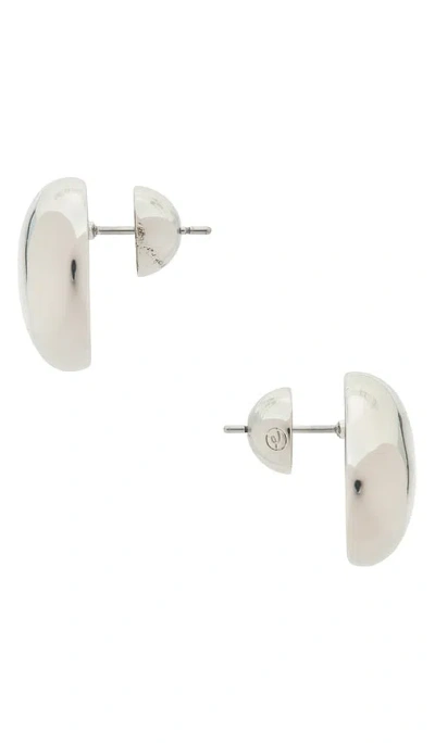 Ettika Polished Pebble Stud Earrings In Metallic