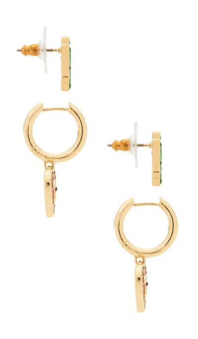 Baublebar University Of Texas At Austin Earring Set Of 2 In Gold