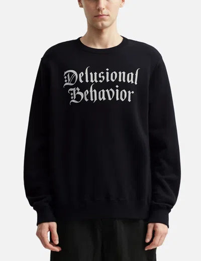 Undercover Uc2e4892-1 Delusional Behavior Sweatshirt In Black