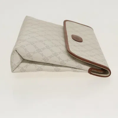 Pre-owned Bally White Canvas Clutch Bag ()