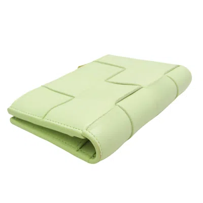 Pre-owned Bottega Veneta Cassette Yellow Leather Wallet  ()