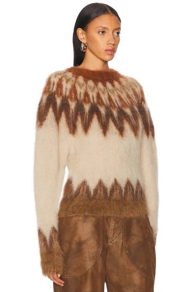 Isabel Marant Étoile Lightweight Textured Knit Sweater With Relaxed Fit In Multi