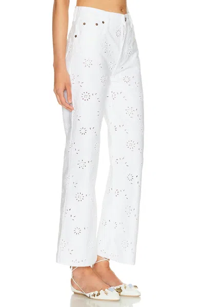 Chloé Jeans In Denim Bianco Donna In White