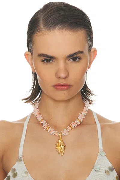 Ben-amun For Fwrd Shell Necklace In Gold