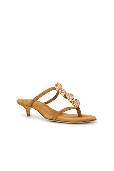 Christopher Esber Sundial Seashell Leather Kitten Heels In Multi