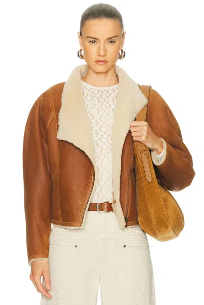 Isabel Marant Blondine Short Jacket In Brown