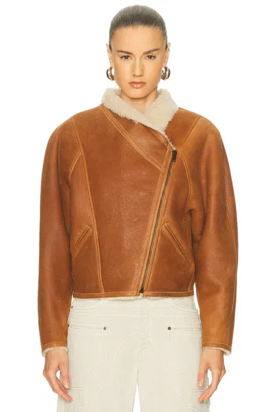 Isabel Marant Blondine Short Jacket In Brown