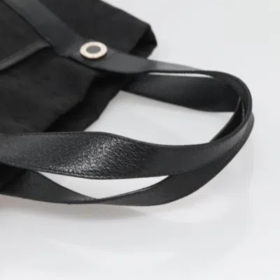 Pre-owned Bulgari Logo Mania Black Canvas Tote Bag ()
