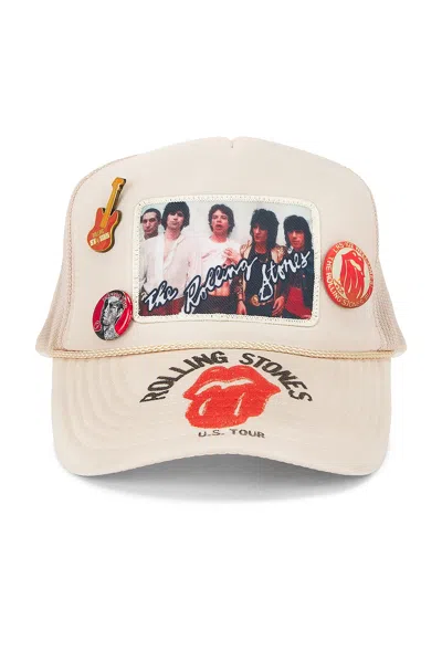 Madeworn Rolling Stones Trucker Hat In White