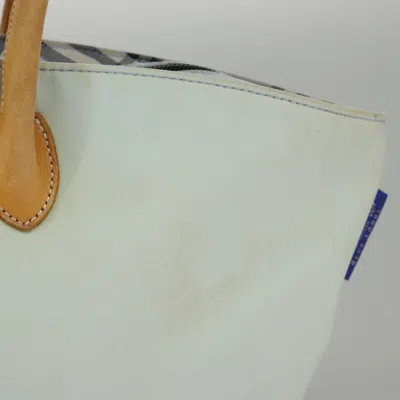 Pre-owned Burberry Blue Synthetic Tote Bag ()