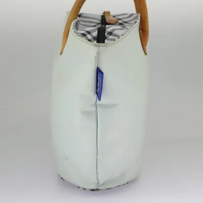 Pre-owned Burberry Blue Synthetic Tote Bag ()