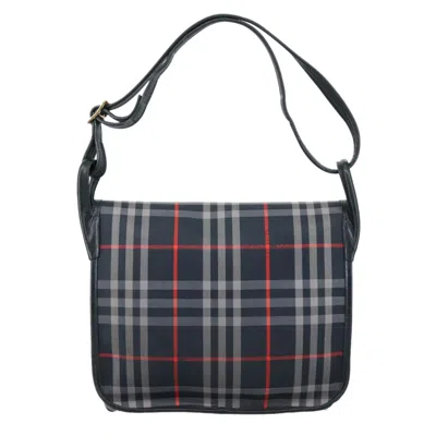 Pre-owned Burberry Navy Canvas Shoulder Bag ()