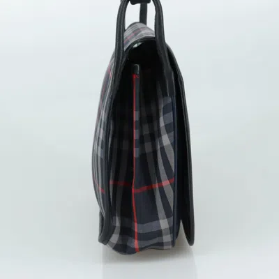 Pre-owned Burberry Navy Canvas Shoulder Bag ()