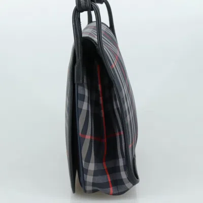 Pre-owned Burberry Navy Canvas Shoulder Bag ()