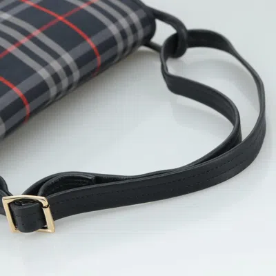Pre-owned Burberry Navy Canvas Shoulder Bag ()
