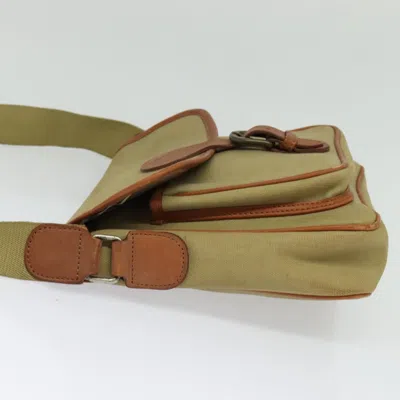 Pre-owned Burberry Nova Check Beige Canvas Shoulder Bag ()