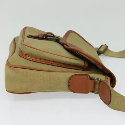 Pre-owned Burberry Nova Check Beige Canvas Shoulder Bag ()