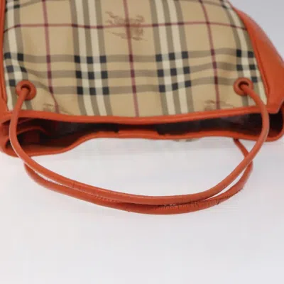 Pre-owned Burberry Nova Check Beige Canvas Tote Bag ()