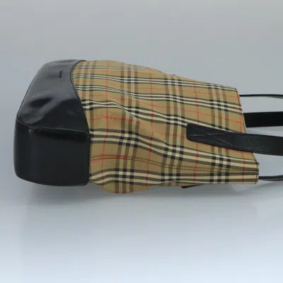 Pre-owned Burberry Nova Check Beige Canvas Tote Bag ()