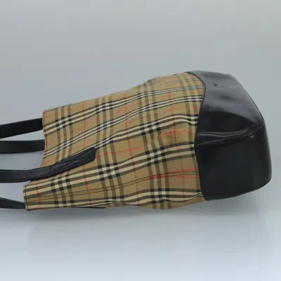 Pre-owned Burberry Nova Check Beige Canvas Tote Bag ()