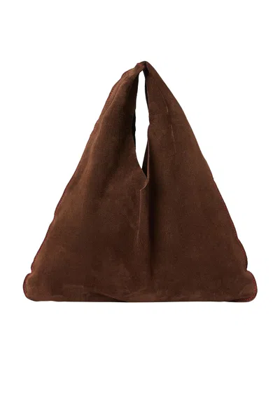 The Row Small Bindle Suede Bag
