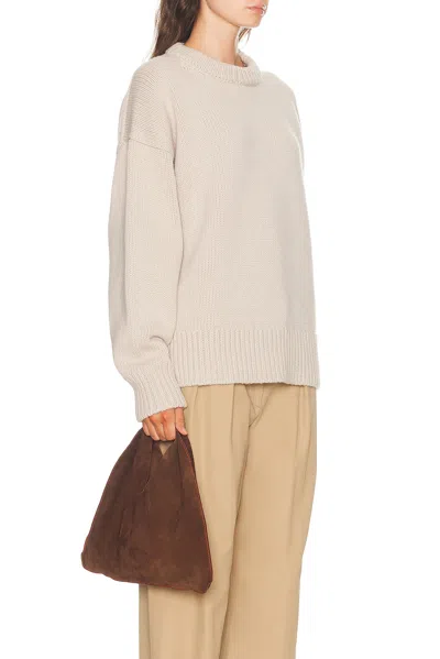 The Row Small Bindle Suede Bag