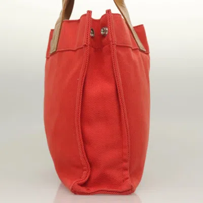 Pre-owned Burberry Red Canvas Tote Bag ()