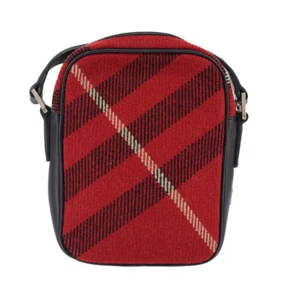 Pre-owned Burberry Red Wool Shoulder Bag ()