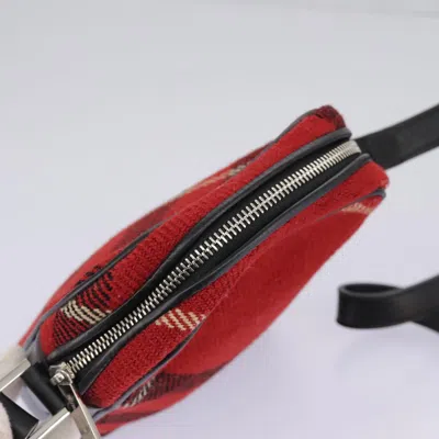 Pre-owned Burberry Red Wool Shoulder Bag ()