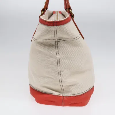 Pre-owned Burberry White Canvas Tote Bag ()