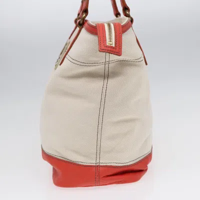 Pre-owned Burberry White Canvas Tote Bag ()