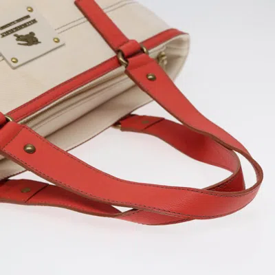 Pre-owned Burberry White Canvas Tote Bag ()