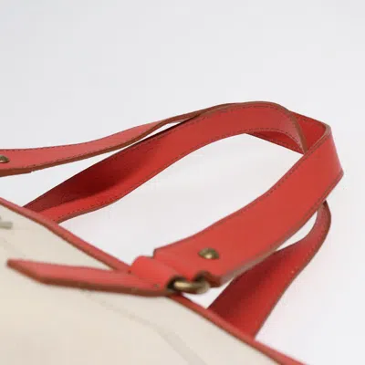Pre-owned Burberry White Canvas Tote Bag ()