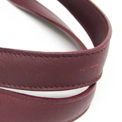 Pre-owned Cartier Cabochon Burgundy Leather Tote Bag ()