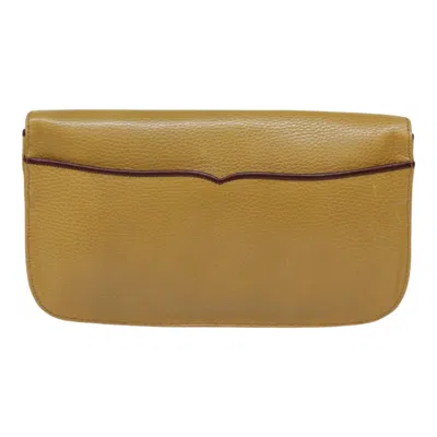 Pre-owned Cartier Must De  Beige Leather Clutch Bag ()