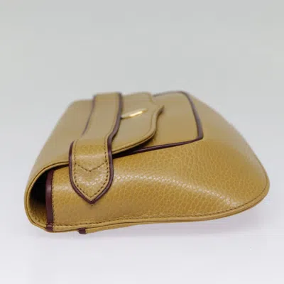 Pre-owned Cartier Must De  Beige Leather Clutch Bag ()