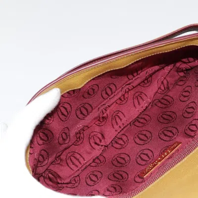 Pre-owned Cartier Must De  Beige Leather Clutch Bag ()