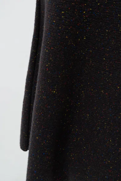 Gabriela Hearst Eden Knit Maxi Skirt In Charcoal Multi Aran Cashmere In Multi